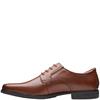 CLARKS MENS SHOE - DARK TAN